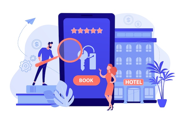 Vetores e ilustrações de Hotel marketing para download gratuito | Freepik